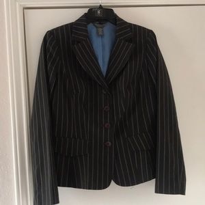 Pin stripe suit jacket